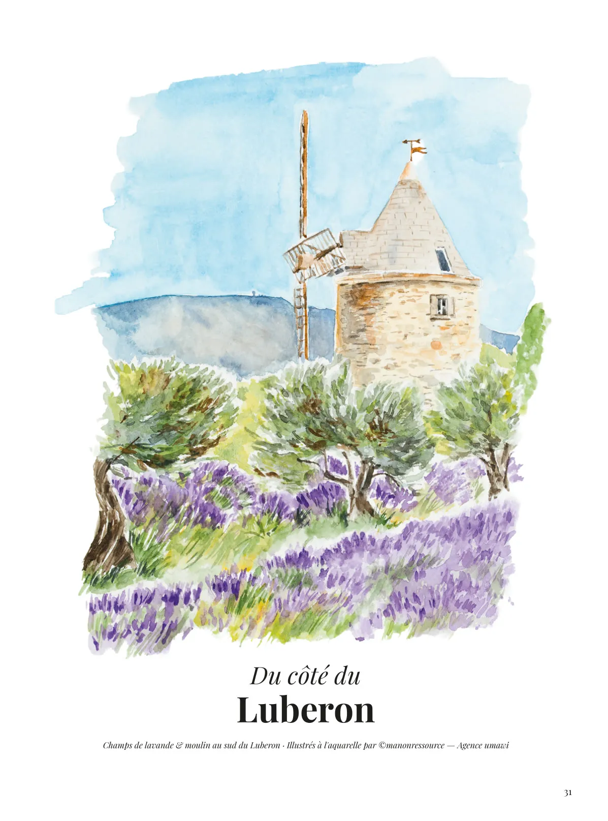 Une page d’ouverture du Guide Sésame 2026, à l’aquarelle