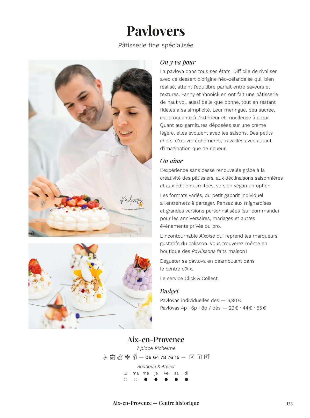 La page de Pavlovers dans l’édition 2026
