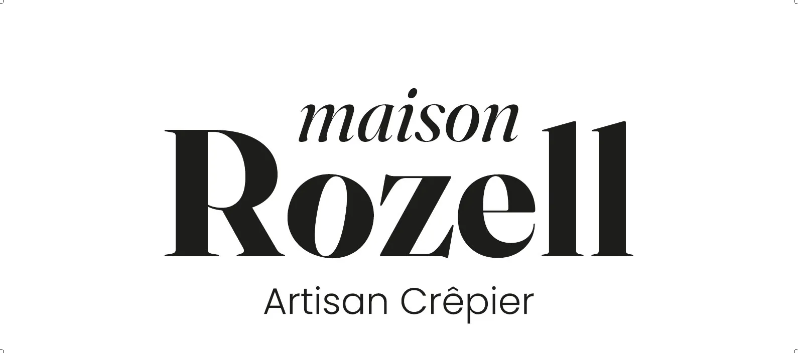 Le lettrage de l’enseigne Maison Rozell, Artisan crêpier