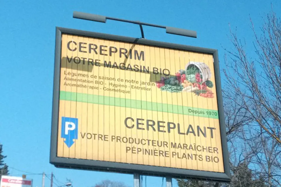 Céréprim — signalétique, avant