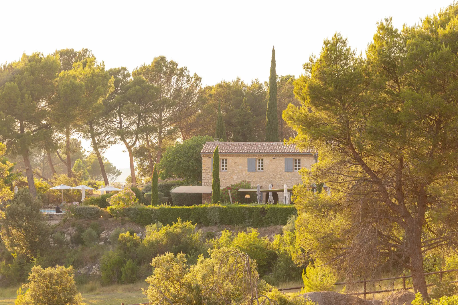 La terrasse du Mas de Fauchon