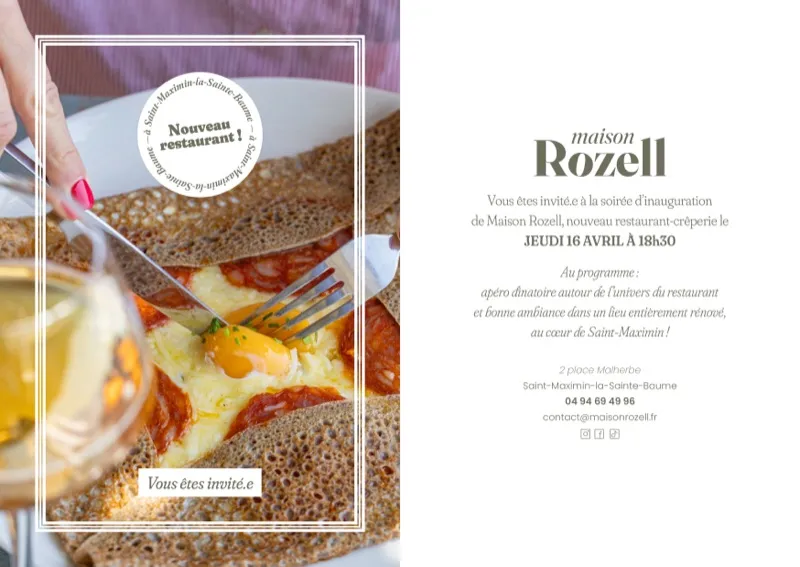 Invitation de Maison Rozell