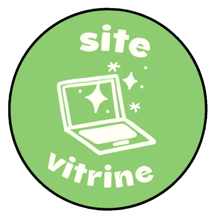 Sticker site vitrine